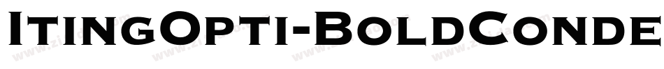 ItingOpti-BoldCondensed字体转换