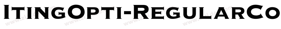 ItingOpti-RegularCondensed字体转换