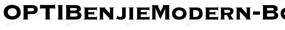 OPTIBenjieModern-BoldIta字体转换