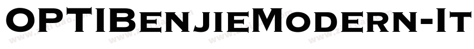 OPTIBenjieModern-Italic字体转换