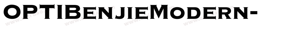 OPTIBenjieModern字体转换