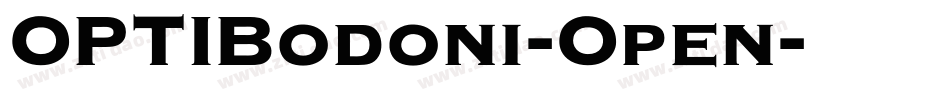 OPTIBodoni-Open字体转换