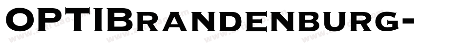 OPTIBrandenburg字体转换