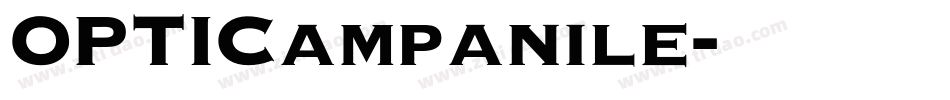 OPTICampanile字体转换