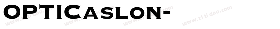 OPTICaslon字体转换
