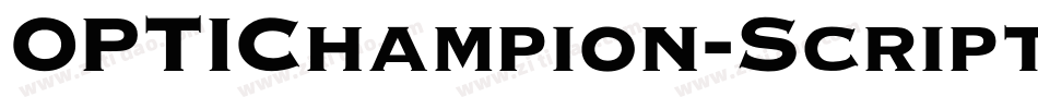 OPTIChampion-Script字体转换