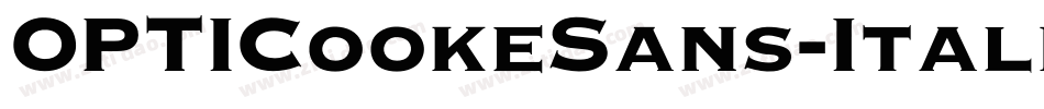 OPTICookeSans-Italic字体转换