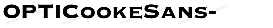 OPTICookeSans字体转换