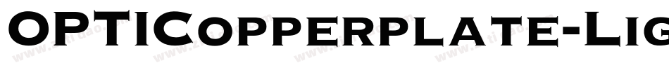 OPTICopperplate-Light字体转换