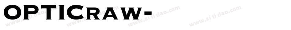 OPTICraw字体转换