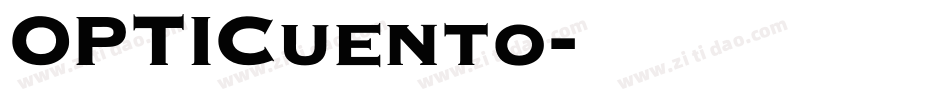 OPTICuento字体转换