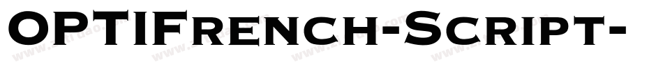 OPTIFrench-Script字体转换