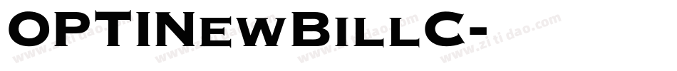 OPTINewBillC字体转换