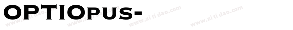 OPTIOpus字体转换