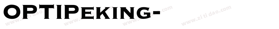 OPTIPeking字体转换