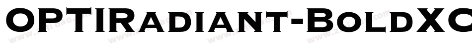 OPTIRadiant-BoldXCond字体转换