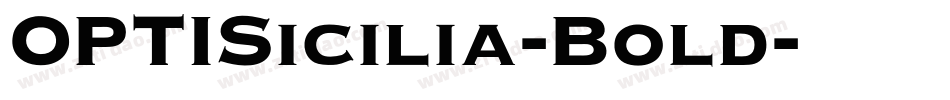 OPTISicilia-Bold字体转换