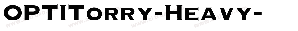 OPTITorry-Heavy字体转换
