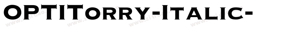 OPTITorry-Italic字体转换