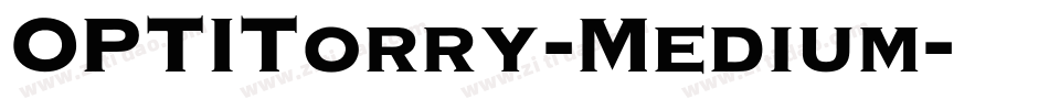 OPTITorry-Medium字体转换