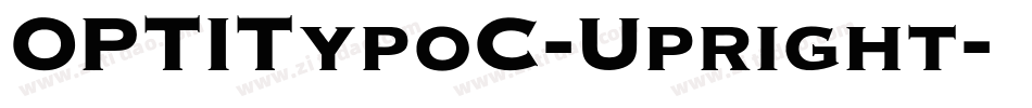 OPTITypoC-Upright字体转换