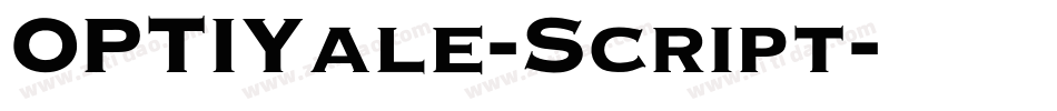 OPTIYale-Script字体转换