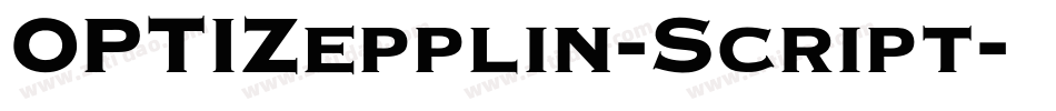 OPTIZepplin-Script字体转换