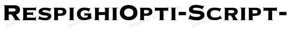 RespighiOpti-Script字体转换