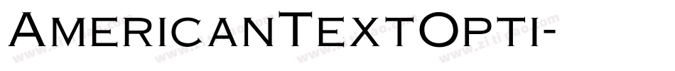 AmericanTextOpti字体转换