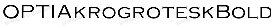 OPTIAkrogroteskBold-Cond字体转换