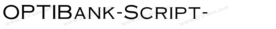 OPTIBank-Script字体转换