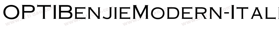 OPTIBenjieModern-Italic字体转换