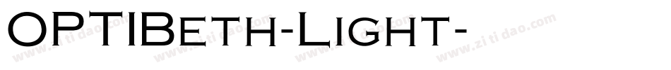 OPTIBeth-Light字体转换