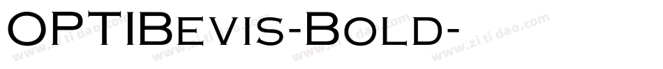 OPTIBevis-Bold字体转换