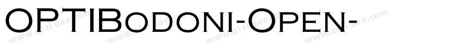 OPTIBodoni-Open字体转换