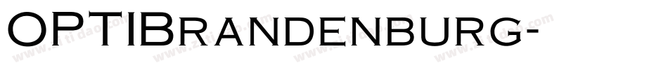 OPTIBrandenburg字体转换