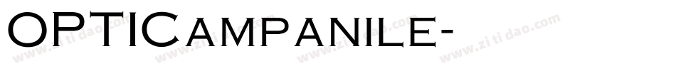OPTICampanile字体转换