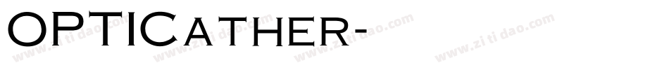 OPTICather字体转换