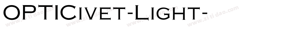 OPTICivet-Light字体转换