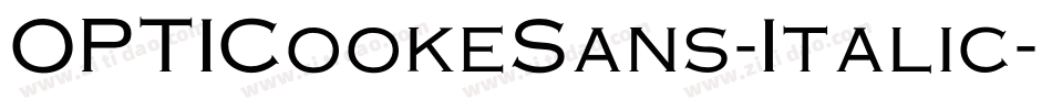 OPTICookeSans-Italic字体转换