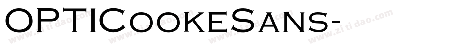 OPTICookeSans字体转换