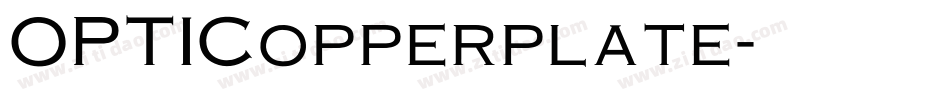 OPTICopperplate字体转换
