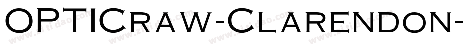 OPTICraw-Clarendon字体转换