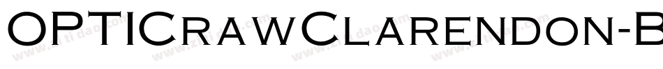 OPTICrawClarendon-Book字体转换