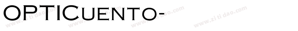OPTICuento字体转换