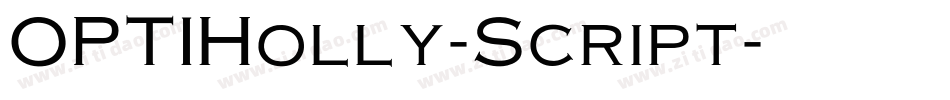 OPTIHolly-Script字体转换
