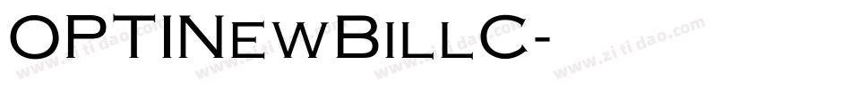 OPTINewBillC字体转换