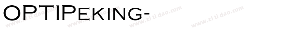 OPTIPeking字体转换