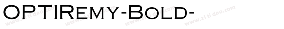 OPTIRemy-Bold字体转换