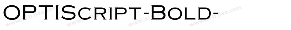 OPTIScript-Bold字体转换